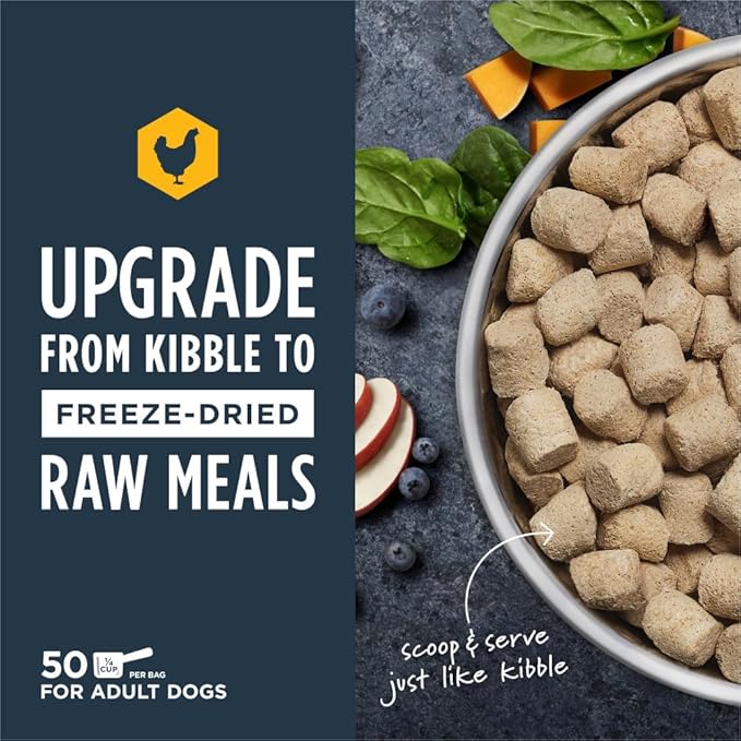 Instinct Freeze Dried Raw Meals Grain Free Recipe Dog Food - Chicken, 25 oz.