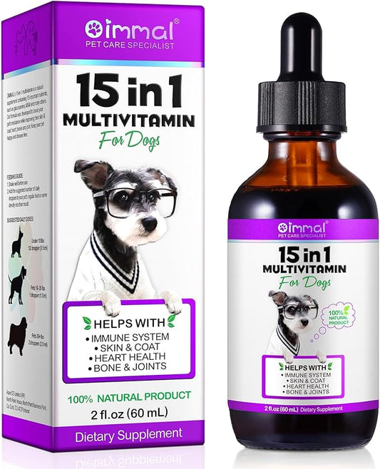 Multivitamin for Dogs, 15 in 1 Multivitamin for Dogs, Dog Vitamins and Supplement