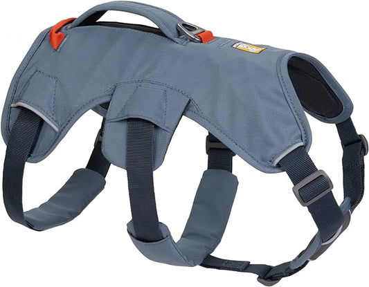 Ruffwear, Web Master, Multi-Use Support Dog Harness, Hiking and Trail Running, Service and Working, Everyday Wear, Slate Blue, XX-Small