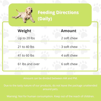 Premium Dog Allergy Support Supplement with Natural Ingredients – Advanced Pet Allergy Relief for Dog Immunity Support and Respiratory Health – 90 Dog Chews