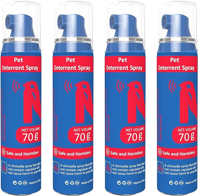 Pet Instructor Spray for Dog, 70ml Spray Corrector Dog Trainer, Safe Humane & Effective Stop Barking, Jumping Up, Food Stealing, Dog Fights & Attacks, Help Stop Unnecessary Dog Behaviour (4 Pack)