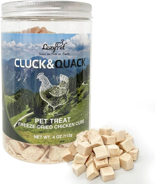Freeze-Dried Chicken Training Treats for Dogs and Cats | 270 Treats, 4oz Single Ingredient, Raw, Healthy, All Natural, Recyclable Packaging (Chicken)