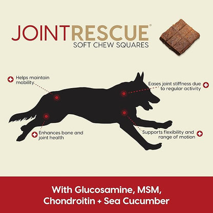 Ark Naturals Joint Rescue Dog Chew, Beef Flavor, Joint Supplement with Glucosamine & Chondroitin, 1 Pack