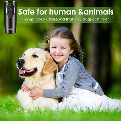 MODUS Anti Barking Device, Dog Barking Deterrent Devices,Dog Trainer,16.4 Ft Large Control Range,Safe to Use,Indoor & Outdoor,Battery Included