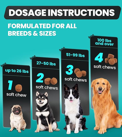 Dog Allergy Chews for Seasonal Allergies, Dog Allergy Relief with Omega 3, Probiotics & Natural Ingredients, Itch Relief for Dogs Allergy, Itching, Paw Biting, Skin Health 120 Ct Chicken Flavor