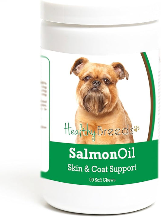 Healthy Breeds Brussels Griffon Salmon Oil Soft Chews 90 Count