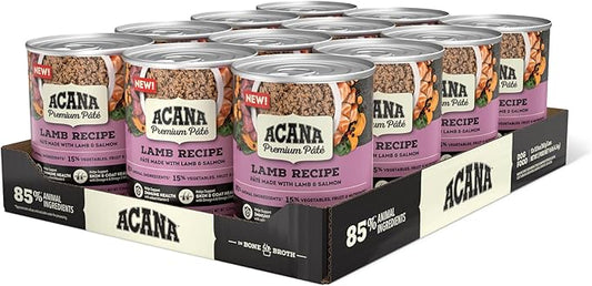 ACANA PREMIUM PATE Wet Dog Food, Lamb Recipe, 12.8oz (Case of 12)