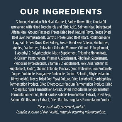 Instinct Raw Boost Whole Grain Real Salmon & Brown Rice Recipe Natural Dry Dog Food, 4.5 lb. Bag