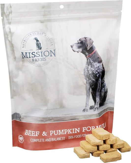 Mission Farms Freeze-Dried Raw Beef & Pumpkin Formula Dog Food, 16oz Bag