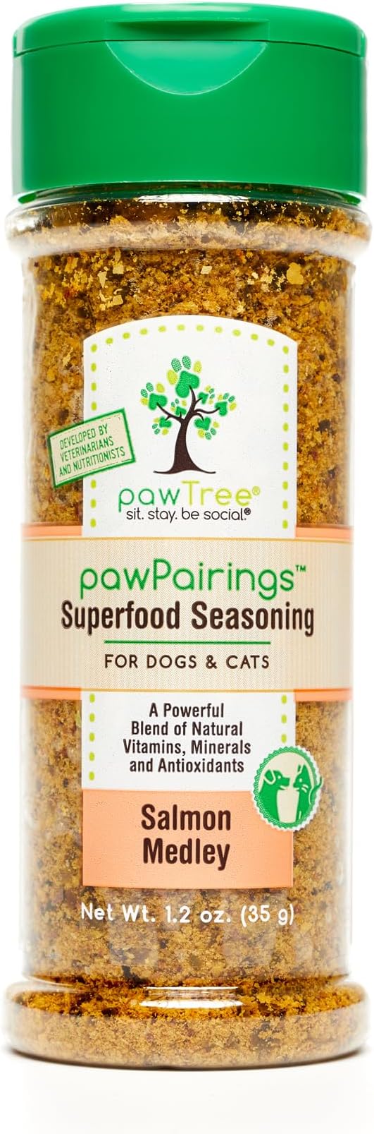 pawTree Healthy Food Toppers for Dogs & Cats - Appetite Booster with Freeze-Dried Proteins. Delicious Pet Food Seasonings and Flavor Enhancer for Picky Eaters & Appetite Stimulation (Salmon)