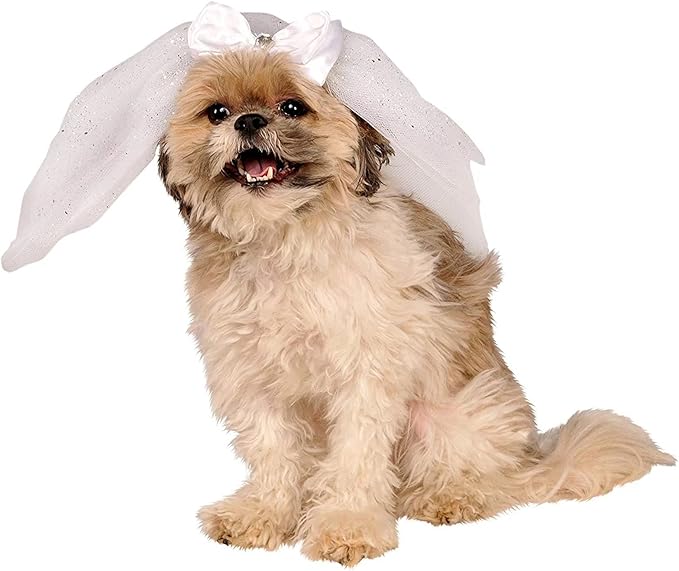 Rubie's Wedding Veil Pet Accessory, Medium/Large