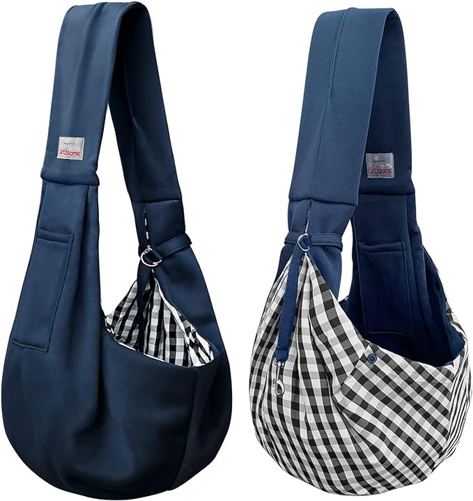 Dog Carrier Sling - Stylish and Convenient - Comfortable Dog Purse for Traveling - Secure Bag for On-The-Go Pet Parents - Perfect for Small Dogs - Fashionable and Functional - stay Hands-Free