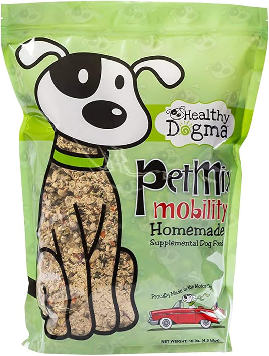 Healthy Dogma - PetMix Dehydrated Dog Food for Allergies, Joint Support & Mobility - Grain Free, Raw, Homemade Dog Food (Mobility, 10 lbs)