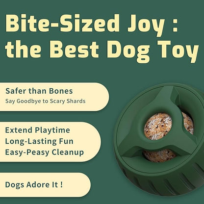 Dog Toy, Compatible with Woof Pops, Dogs Toys to Keep Them Busy, Refillable Homemade Freezable Dog Food, Reduces Anxiety Medium Large Dogs Frozen Treat Toy Holder