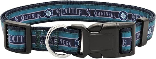 Pets First MLB SEATTLE MARINERS Dog Collar, Medium (MRN-3036-MD)