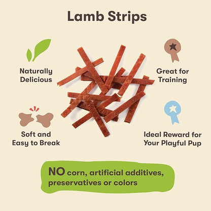 Pet 'n Shape Lamb Jerky Dog Treats - 9 Ounce