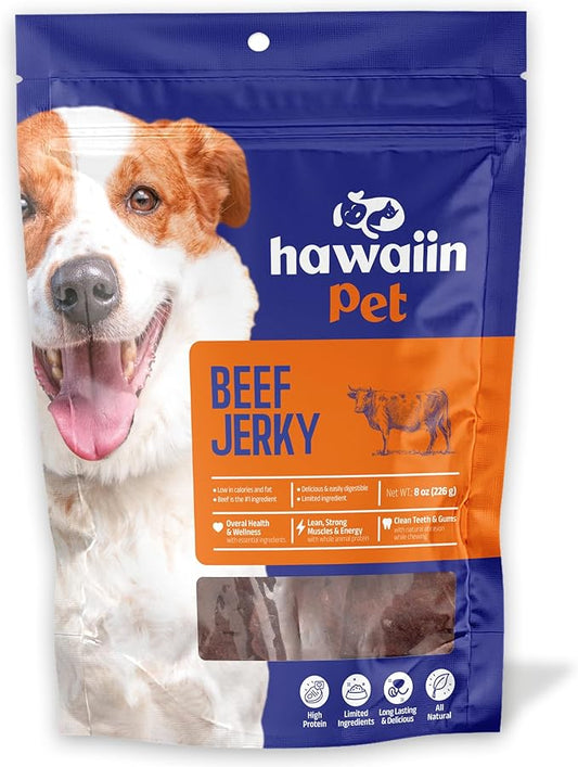 Beef Jerky Tenders Dog Treats 8 oz, Rawhide-Free, Grain-Free, Made with Real Meat, Healthy, Long-Lasting and Great Tasting Treat