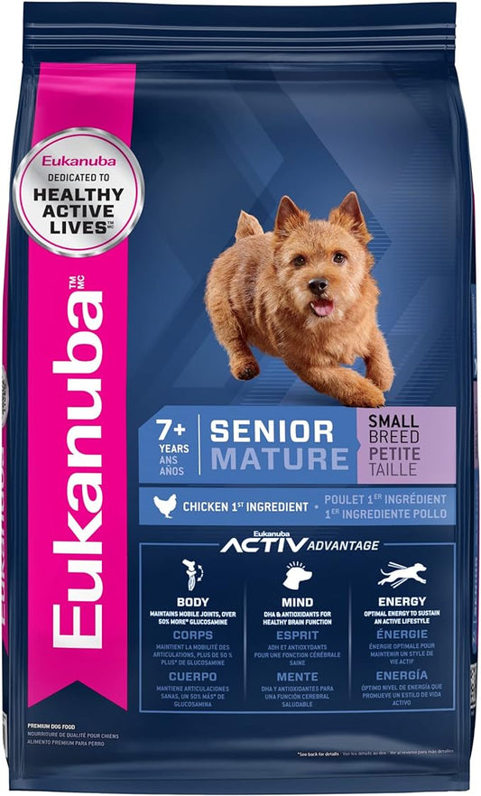 Eukanuba Senior Small Breed Dry Dog Food, 15 lb