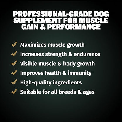 Bully Max Protein Powder for Dogs | Supports Muscle Building & Muscle Gain | #1-Rated Performance Brand Since 2009 | for Dogs of all Ages | 368 Grams