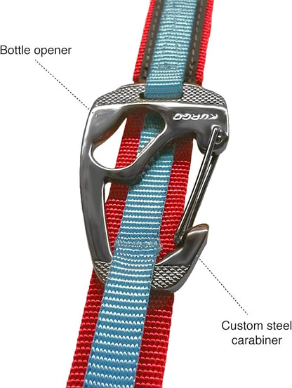Kurgo 6 in 1 Hands Free Dog Leash |Reflective Running Belt Leash for Dogs, Crossbody & Waist Belt Leash, Carabiner clip,vPadded Handle for Training, Hiking Or Jogging, Quantum Leash, 6 Colors