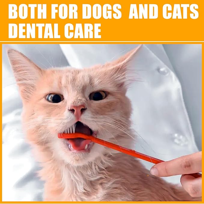 Pets Fresh Breath Kit for Dogs and Cats | Toothpaste, Toothbrush & Fingerbrush Set | Reduce Plaque & Tartar | Safe for Puppies, 4-Piece Kit | Effortlessly Enhances Oral Health