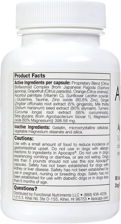 Apocaps CX Apoptogen for Dogs (Pack of 2 Boxes)- 90 Count Each