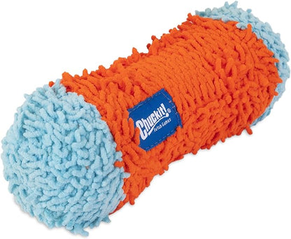 Chuckit Indoor Fetch Tumble Bumper Dog Toy (8.5 Inch), Orange and Blue
