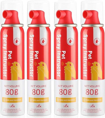 Corrector Spray Dog Trainer, 80ml 4 Pack Corrector Spray for Dogs to Stops Barking, Food Stealing, Dog Fights, Attacks & Unwanted Dog Behaviour, Safe