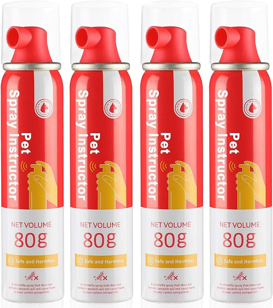 Corrector Spray Dog Trainer, 80ml 4 Pack Corrector Spray for Dogs to Stops Barking, Food Stealing, Dog Fights, Attacks & Unwanted Dog Behaviour, Safe