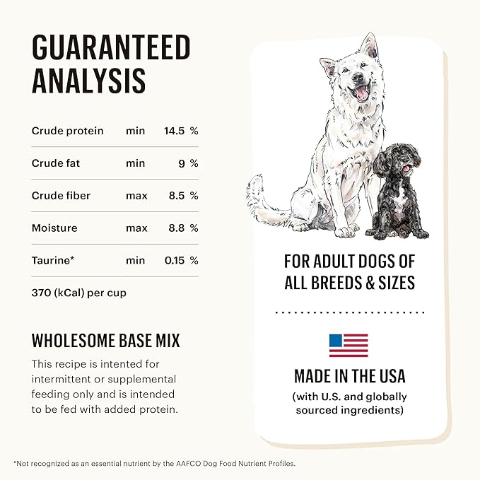The Honest Kitchen Human Grade Dehydrated Grain Free Veggie, Nut & Seed Base Mix for Dogs 7 lb - Kindly