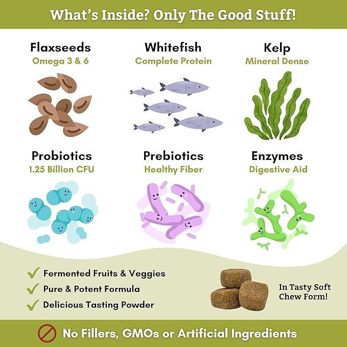 Wholistic Pet Organics: Multivitamin Chews for Dogs Organic Homemade Dog Treat for Medium and Small Dogs Calming Chews for Dogs Food Puppy Multivitamin Probiotics Immune Support Supplement