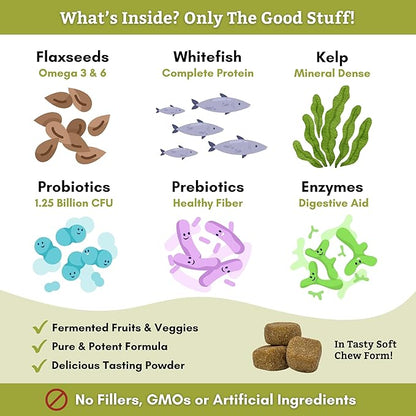 Wholistic Pet Organics: Multivitamin Chews for Dogs Organic Homemade Dog Treat for Medium and Small Dogs Calming Chews for Dogs Food Puppy Multivitamin Probiotics Immune Support Supplement