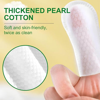 Finger Ear Wipes for Dogs 50 Counts, Ear Finger Wipes for Dogs & Cats, Dog Ear Wipes, Clean Earwax & Dirt, Soothing Odor, Pet Ear Cleaning Pads, Gently Non-Irritating