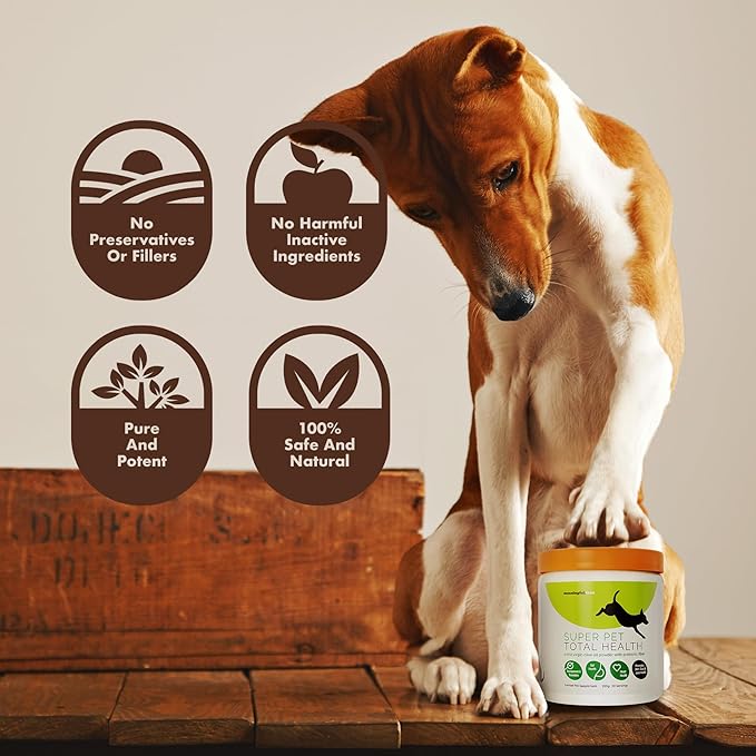 Heart Health for Dogs, Fiber Supplement for Digestive Health, Heart Health & Gut Health, Coat & Joint Health, Made in USA, Only Two Natural Ingredients, 5 Pack