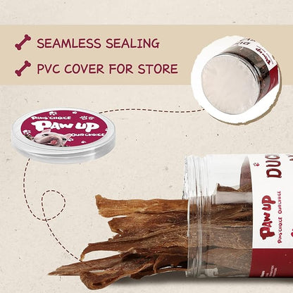 Dog Treats Jerky Duck Crisp Flakes, 1% Taurine Added, 6oz (170g), Duck Jerky Chip Flakes, High Protein Duck Dog Training Rewards, Rawhide-Free, Gluten-Free