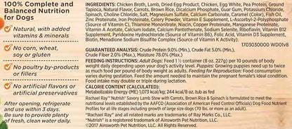 Rachael Ray Nutrish Premium Natural Wet Dog Food, Savory Lamb Stew Recipe, 8 Ounce Tub (Pack of 8)