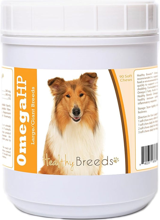 Healthy Breeds Collie Omega HP Fatty Acid Skin and Coat Support Soft Chews 90 Count