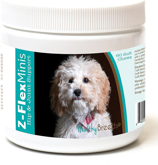 Healthy Breeds Cockapoo Z-Flex Minis Hip and Joint Support Soft Chews 60 Count