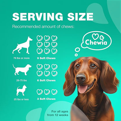 Probiotics for Dogs - Coprophagia Deterrent for Dogs - Deterrent for Dogs Eating Poop - Dog Probiotics Treats - Probiotic Chews for Dogs - Dog Probiotic & Digestive Enzymes - Gut Health, Itchy Skin
