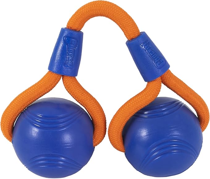 Chuckit! Crunch Ball Dog Toy, Medium, Duo Tug, for All Breed Sizes