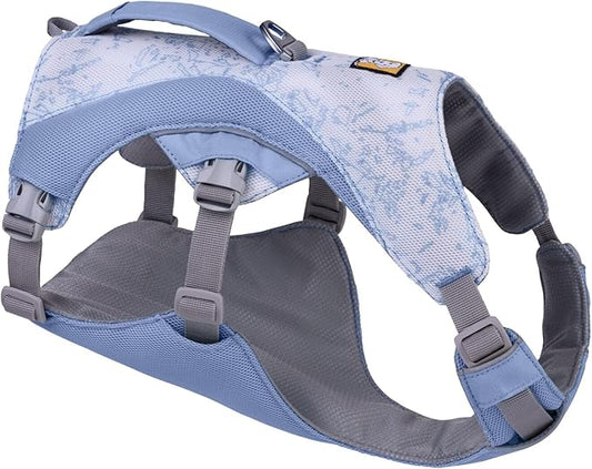 Ruffwear, Swamp Cooler Dog Harness, Lightweight with Evaporative Cooling for Hot Weather, Heliotrope Purple, Medium