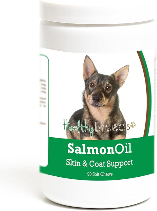 Healthy Breeds Swedish Vallhund Salmon Oil Soft Chews 90 Count