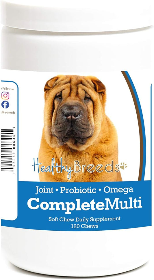 Healthy Breeds Chinese Shar Pei All in One Multivitamin Soft Chew 120 Count