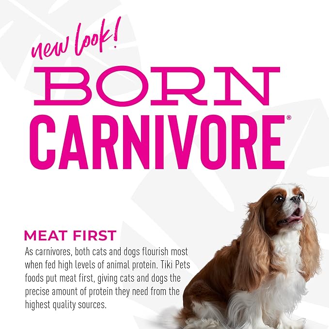 Tiki Dog Born Carnivore for Dogs, Savory Lamb, Peas & Lentils Recipe, Grain Free Baked Kibble for Maximum Nutrition, For Adult Dogs and All Size Breed Dogs, 3.5 lbs. Bag