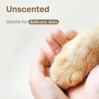 ATTITUDE Pet Grooming Wipes, Hypoallergenic Plant and Mineral-Based Ingredients, Vegan and Cruelty-Free Biodegradable Products, Unscented, 72 count
