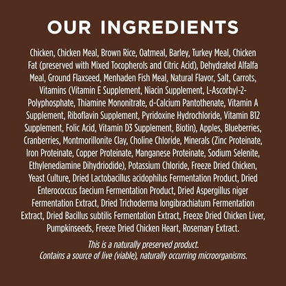 Real Chicken & Brown Rice Recipe Natural Dry Dog Food, 25 lb. Bag