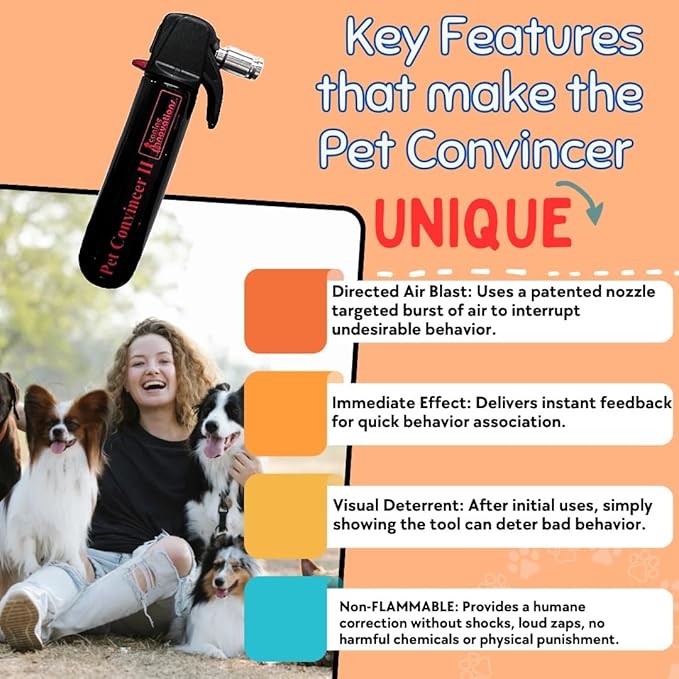 2: Pet Dog Corrector for Unwanted Behavior - Stop Jumping, Barking, Aggression Dogs - Inspire Better Pet Behavior- More Long Lasting than a pet corrector air can for dogs