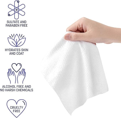 WETPET Wipes for Dogs, Lemon Scented, Grooming Wipes Remove Dirt & Grime, Deodorizing Easy to Use for Dogs & Puppies, Safe on Skin and Fur Single Pack