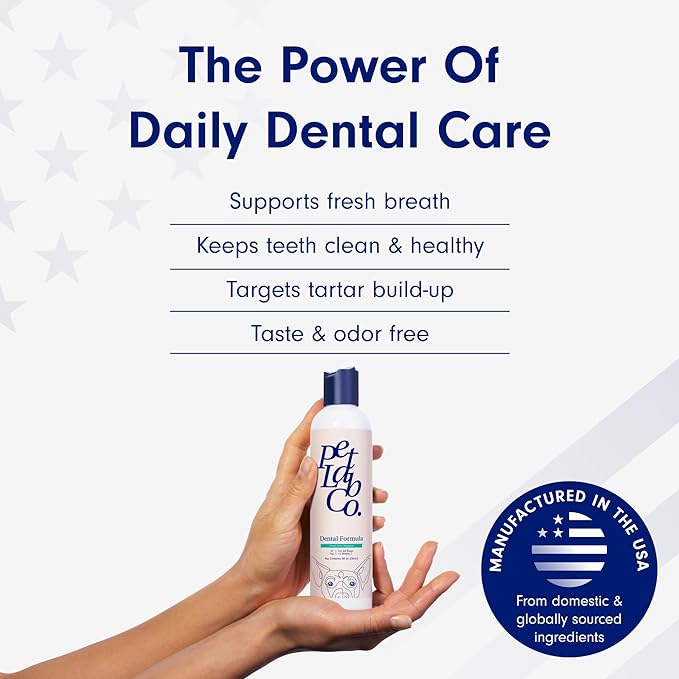 PetLab Co. Dog Dental Formula - Keep Dog Breath Fresh and Teeth Clean - Supports Gum Health - Dog Water Additive Dental Care Targets Tartar - 2pack