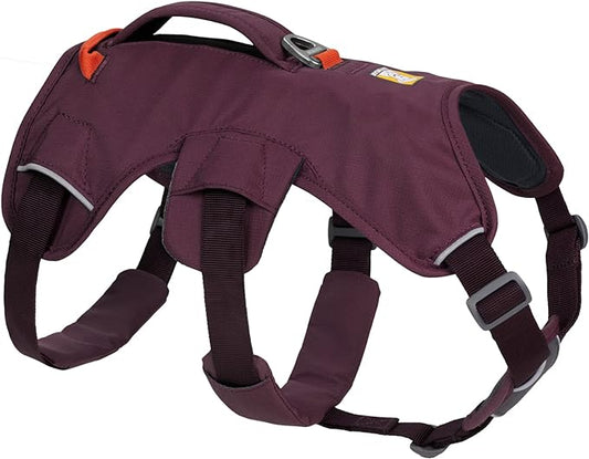 Ruffwear, Web Master, Multi-Use Support Dog Harness, Hiking and Trail Running, Service and Working, Everyday Wear, Purple Rain, Small